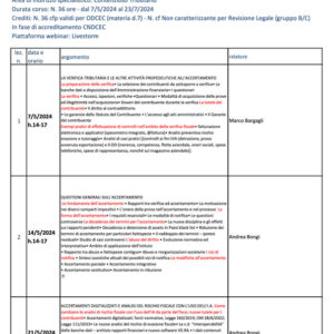 Master Diritto Tributario - 2024