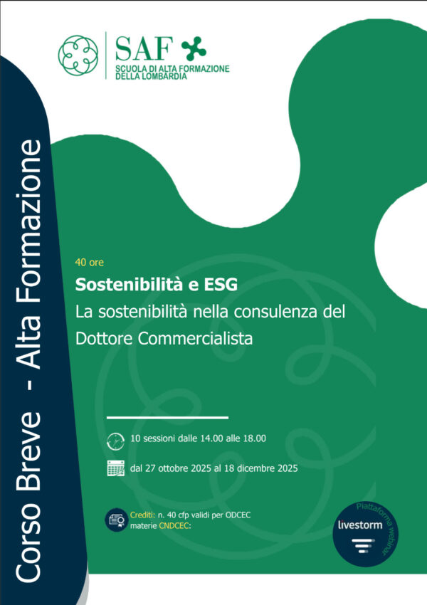 Sostenibilità e ESG