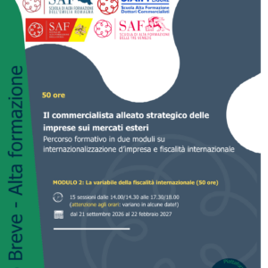 50 ore_modulo 2_Il commercialista alleato strategico delle imprese sui mercati esteri